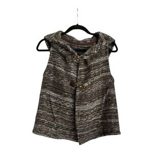 Zara Brown Tweed Vest